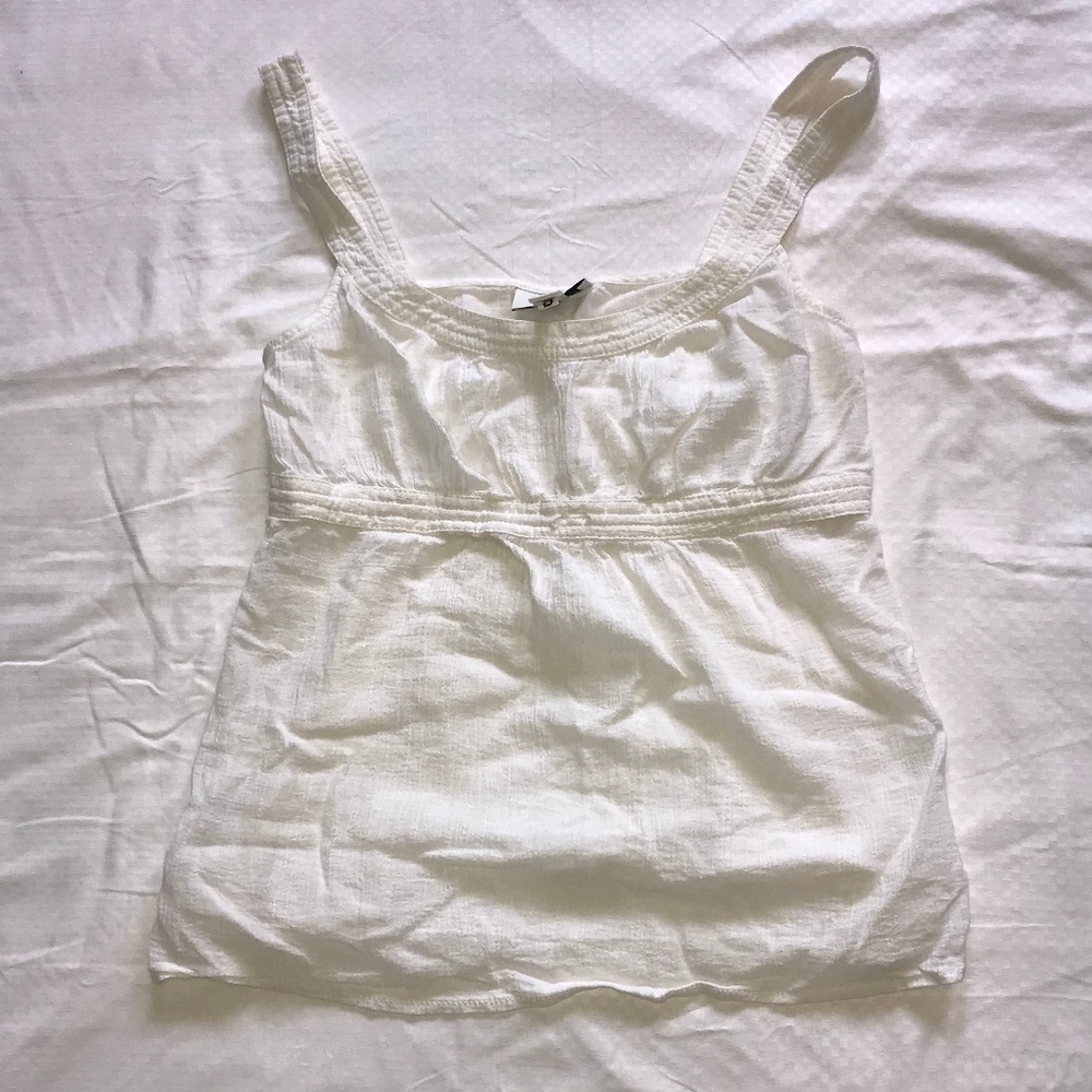 White Blousey Tank